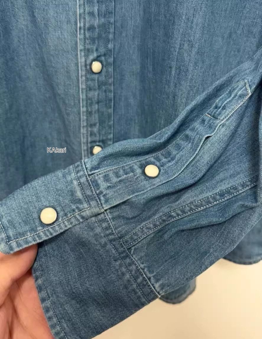 Auralee AURALEE 24SS Super Light Denim Shirt Size US XXL / EU 58 / 5 - 5 Thumbnail