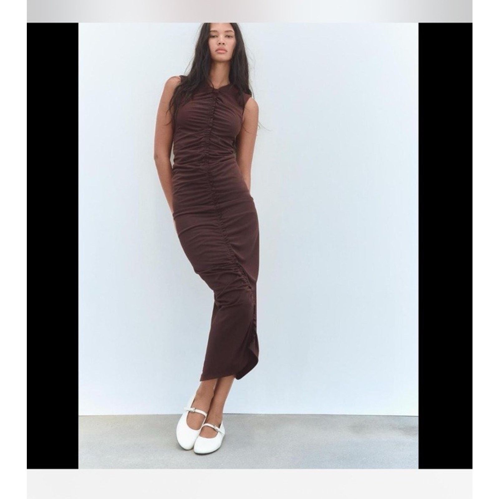 Zara ZARA CENTRAL RUFFLED MIDI DRESS- BRAND NEW SIZE M Size M / US 6-8 / IT 42-44 - 1 Thumbnail