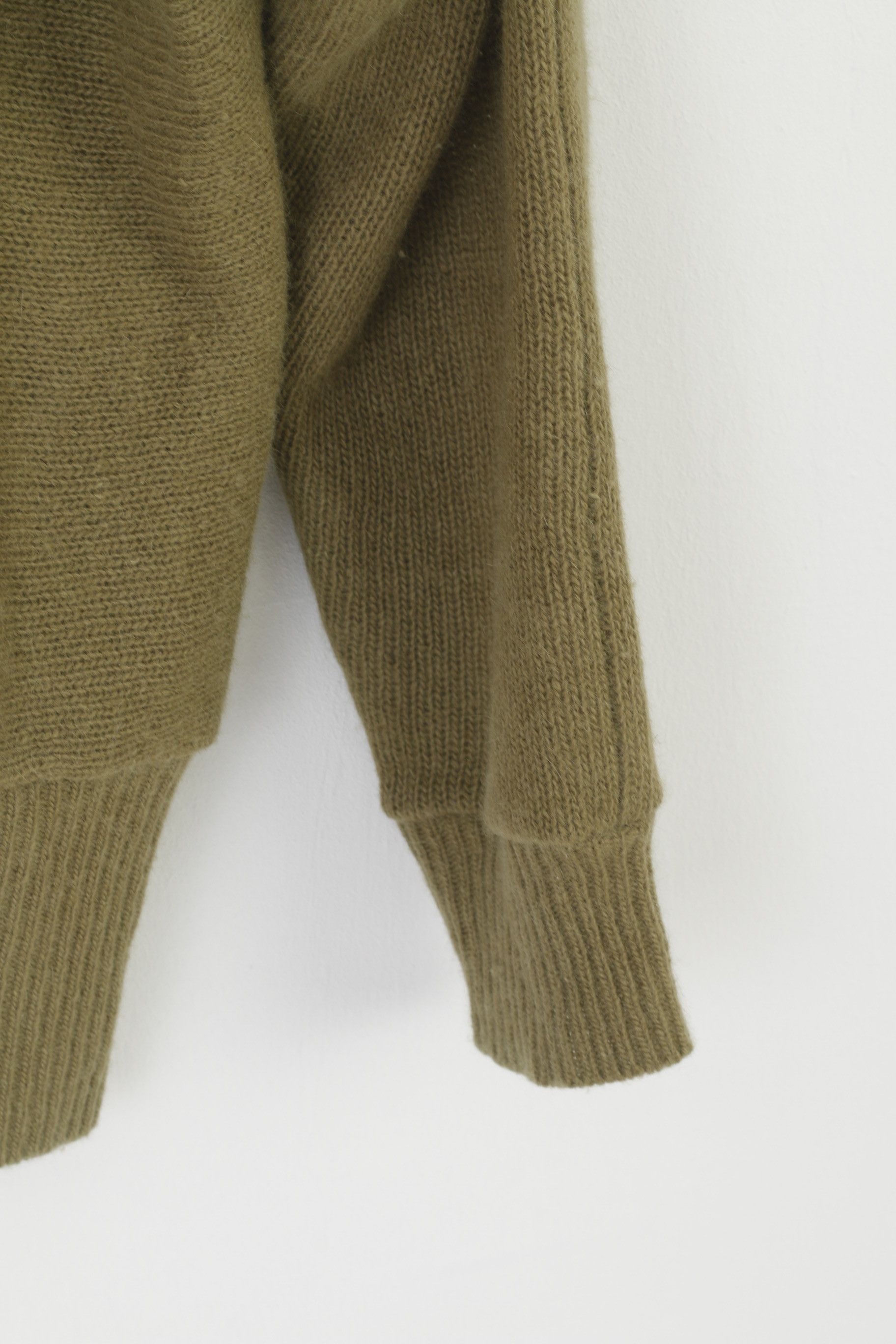 Vintage Bluhmod Women 46 L Cardigan Green Wool 6919 Size L / US 10 / IT 46 - 6 Thumbnail