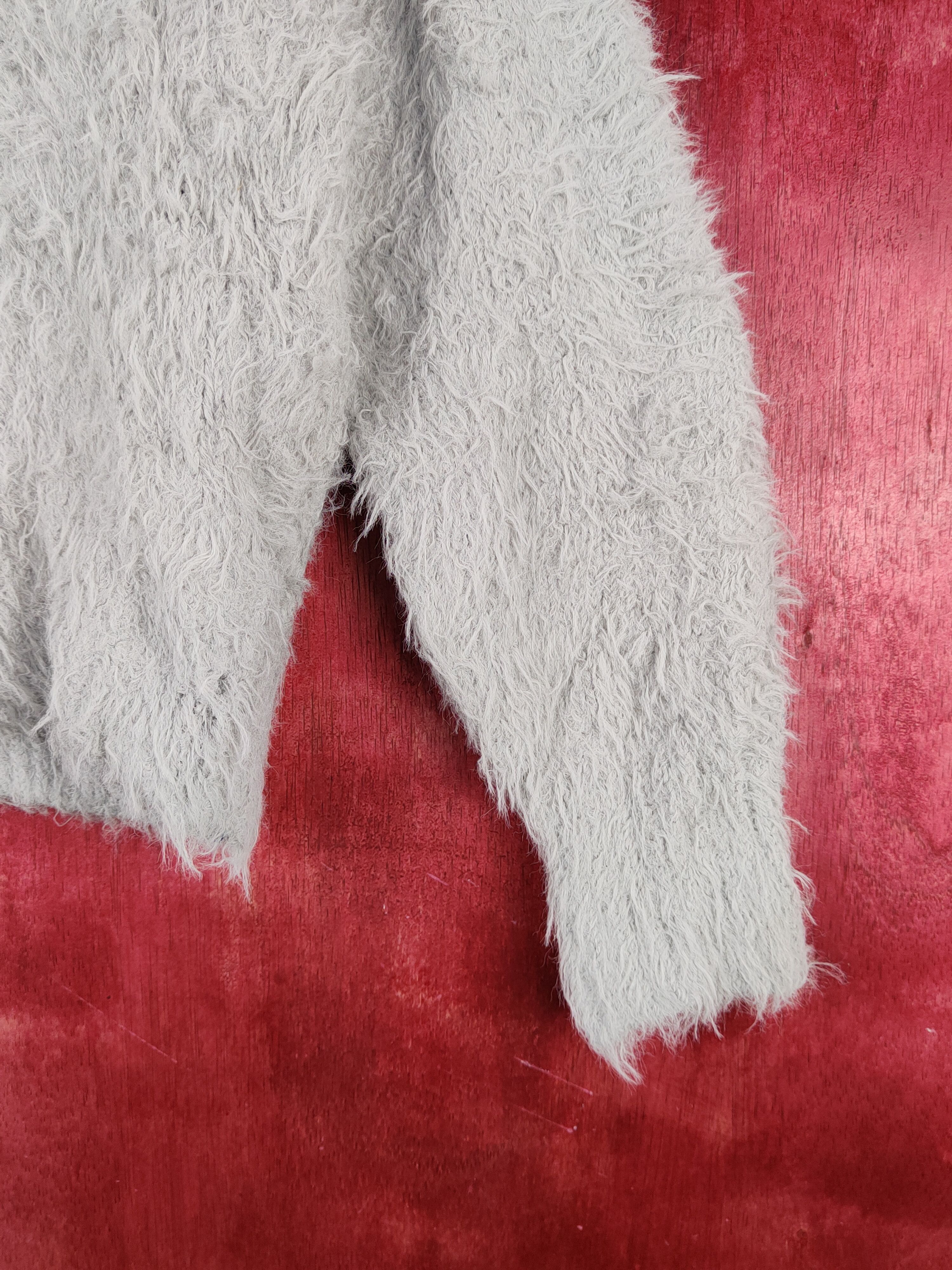 Homespun Knitwear Japanese Brand Gray Shag Shaggy Fur Mohair Knitwear #S2059 Size M / US 6-8 / IT 42-44 - 6 Thumbnail