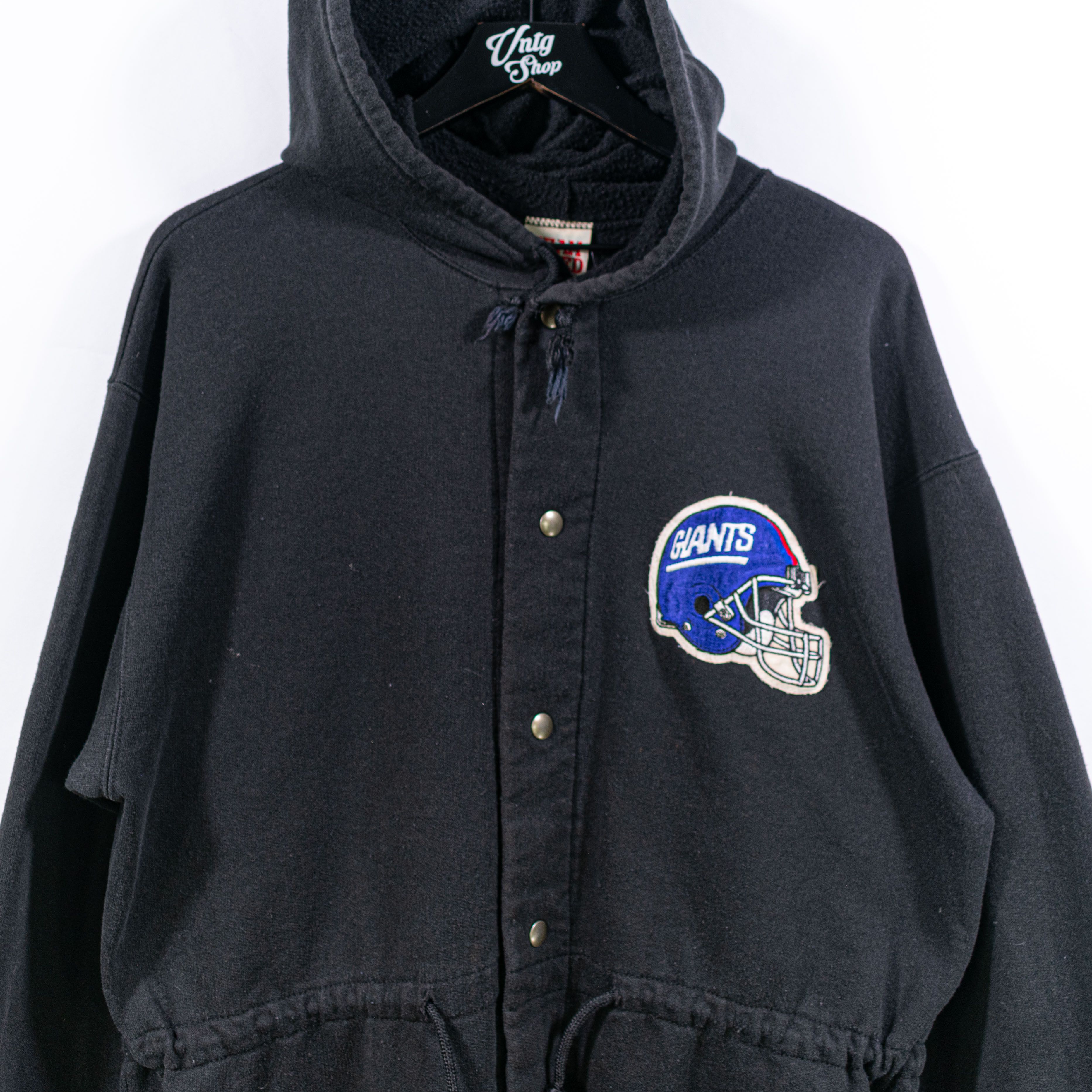 NFL Team Rated New York Giants Sweatshirt Snap Jacket VTG 80s Size US L / EU 52-54 / 3 - 6 Thumbnail