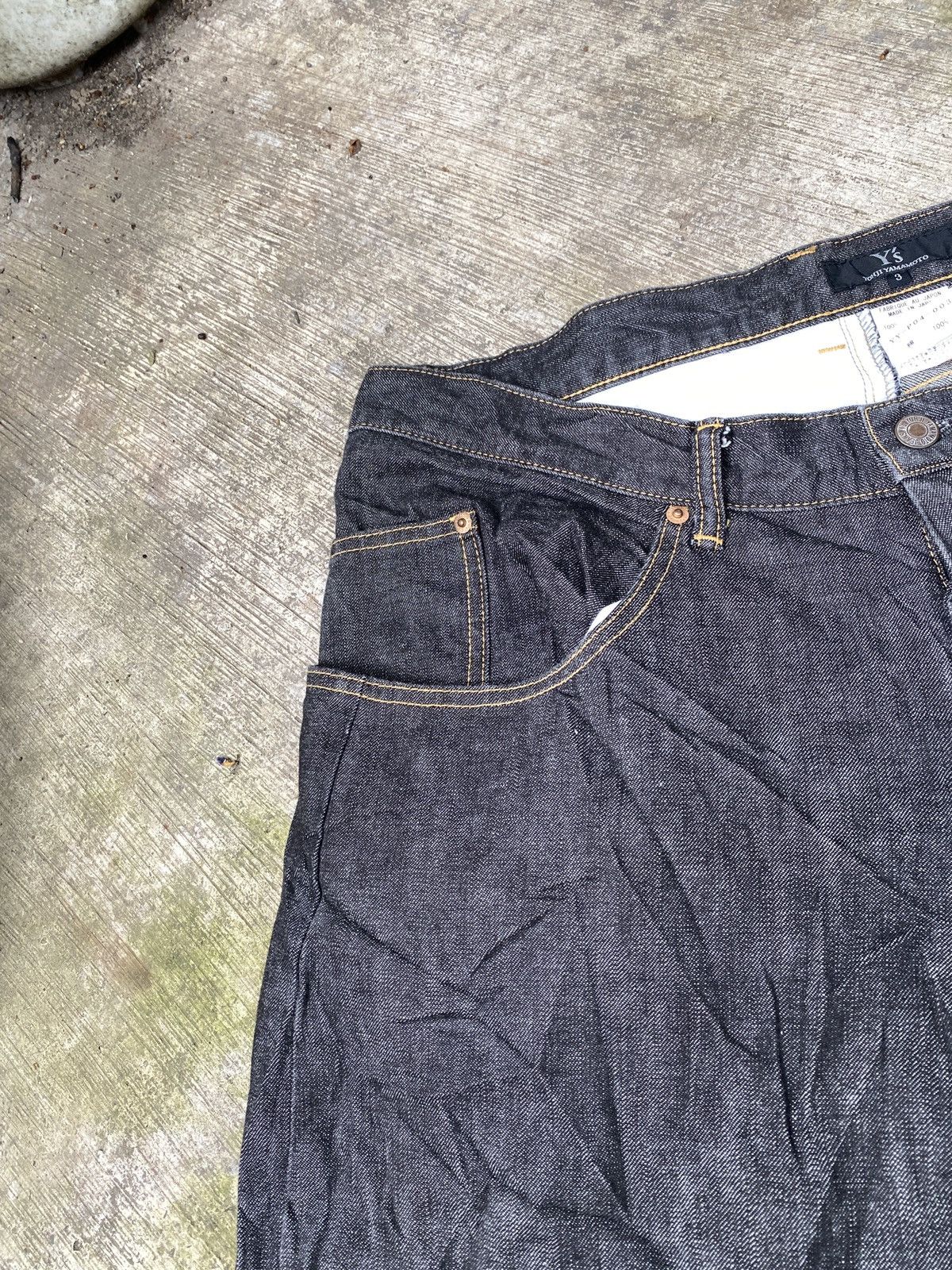 Yohji Yamamoto Yohji yamamoto 5 pocket baggy/wide denim jeans Size US 36 / EU 52 - 5 Thumbnail