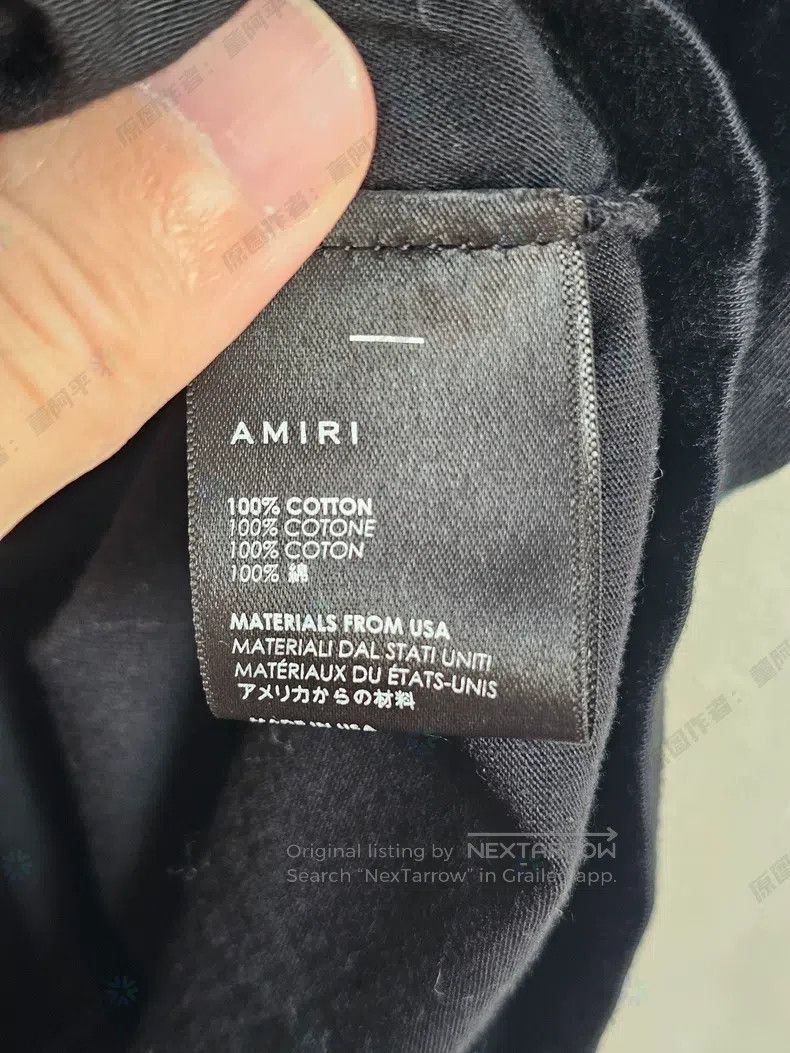 Amiri Amiri Size M Coconut printed short sleeve T-shirt with lett Size US M / EU 48-50 / 2 - 5 Thumbnail