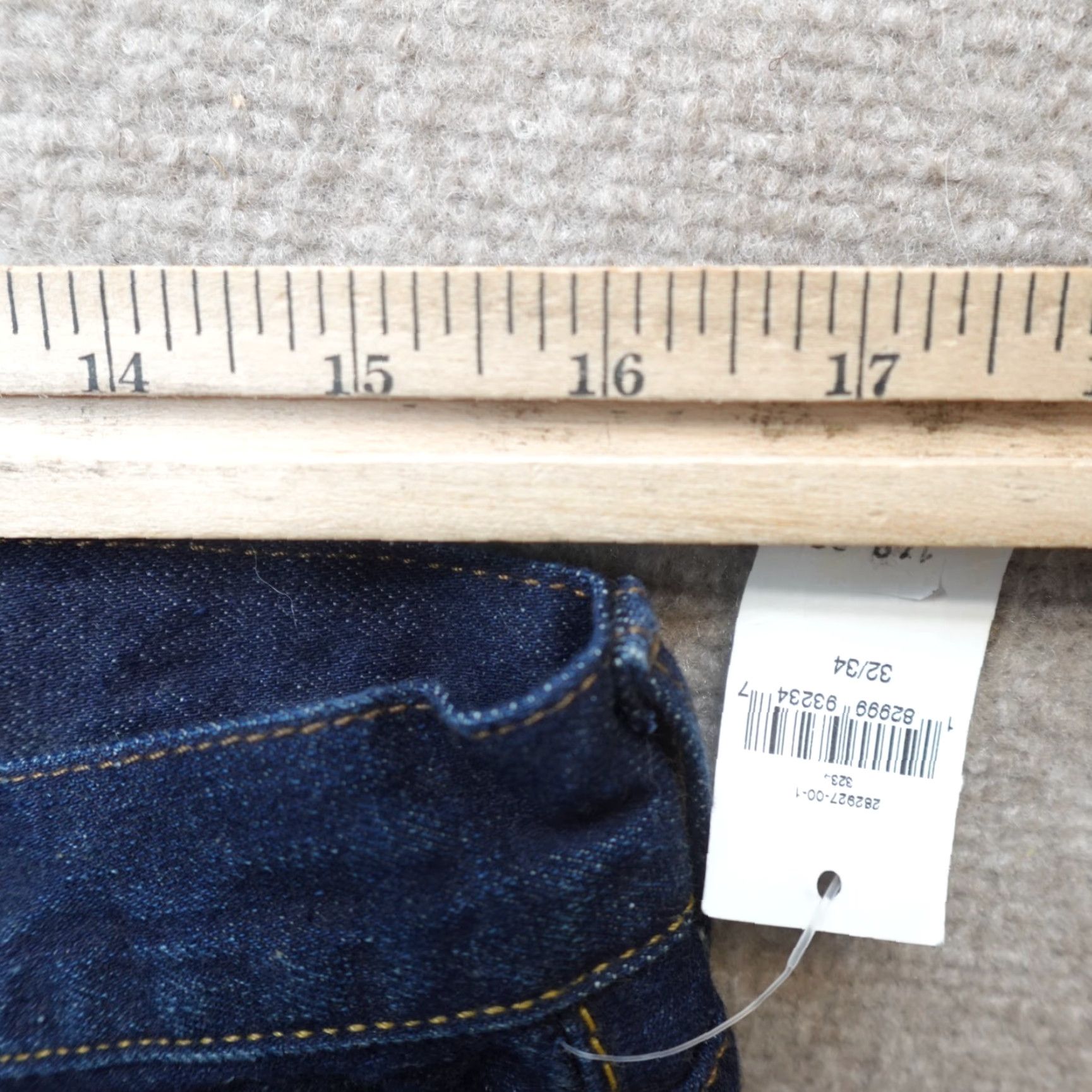 Gap Gap Jeans Slim Straight Blue 32 x 33 Men Bag 1969 Cotton Denim Belt Loops Oldstock NEW Size US 32 / EU 48 - 7 Thumbnail