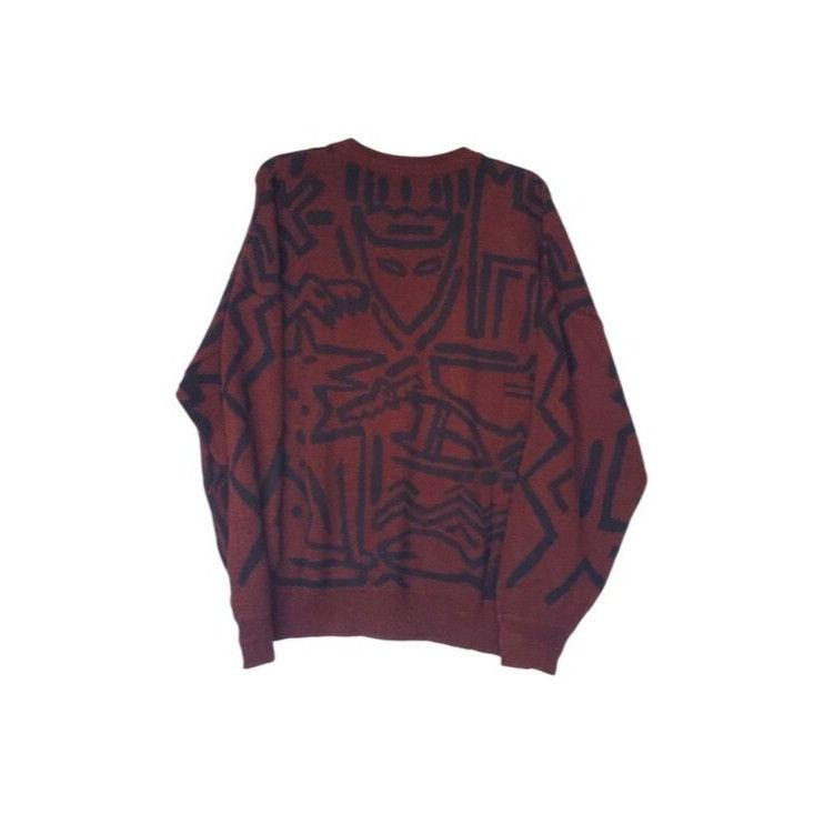 FALKE Vintage Sweater RARE Retro Embroidered Graphics Falke by Jef Size US L / EU 52-54 / 3 - 9 Thumbnail