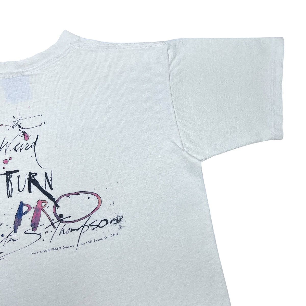 Other 1983 Weird Turn Pro Hunter S Thompson Ralph Steadman Art Tee Size US L / EU 52-54 / 3 - 12 Thumbnail
