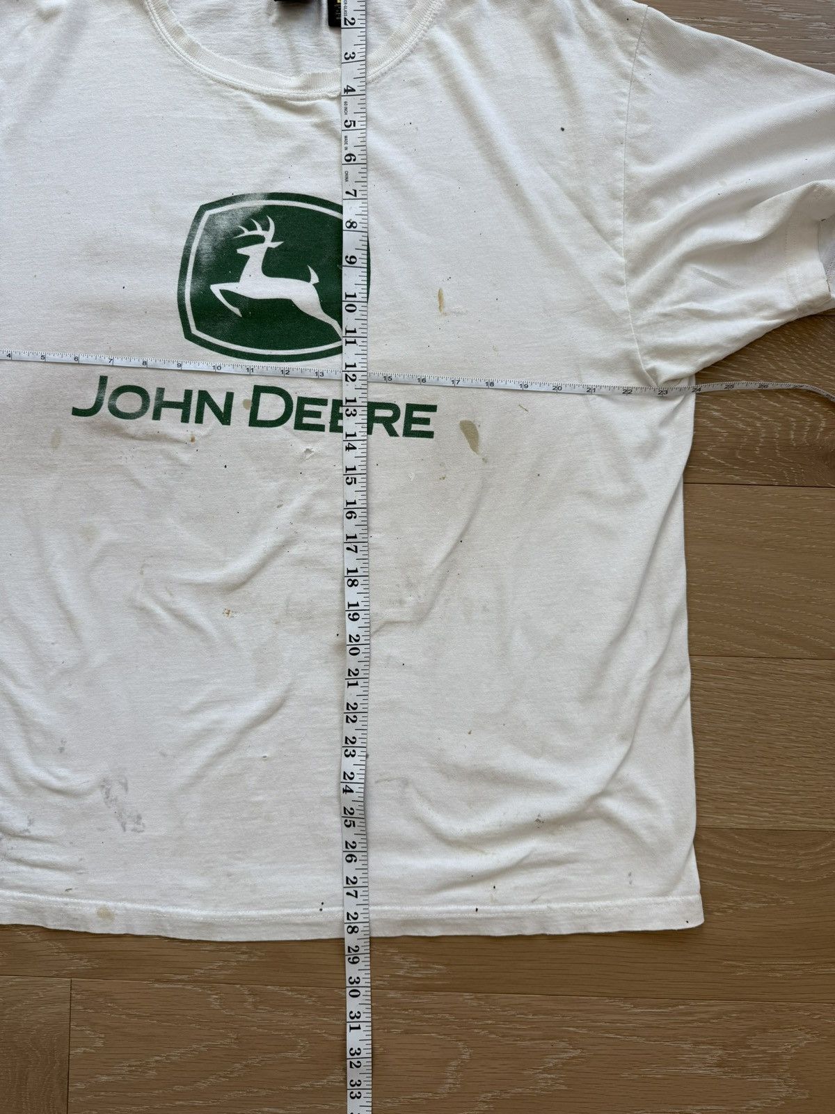 John Deere Thrashed John Deere Logo Shirt Size US XL / EU 56 / 4 - 7 Thumbnail