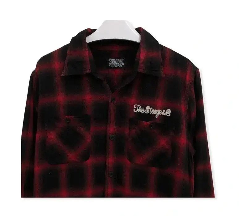 Japanese Brand Japanese Brand Stooge Motor Club Flannel Shirt 👕 Size US S / EU 44-46 / 1 - 2 Thumbnail