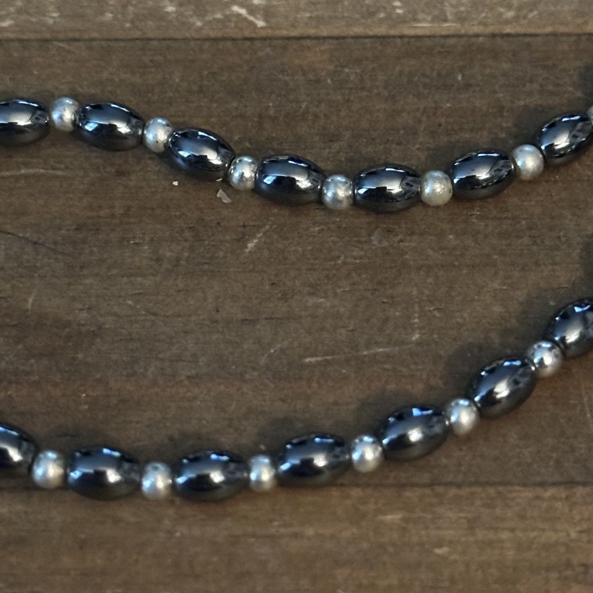 Vintage Vintage hematite bead anklet Size ONE SIZE - 3 Thumbnail
