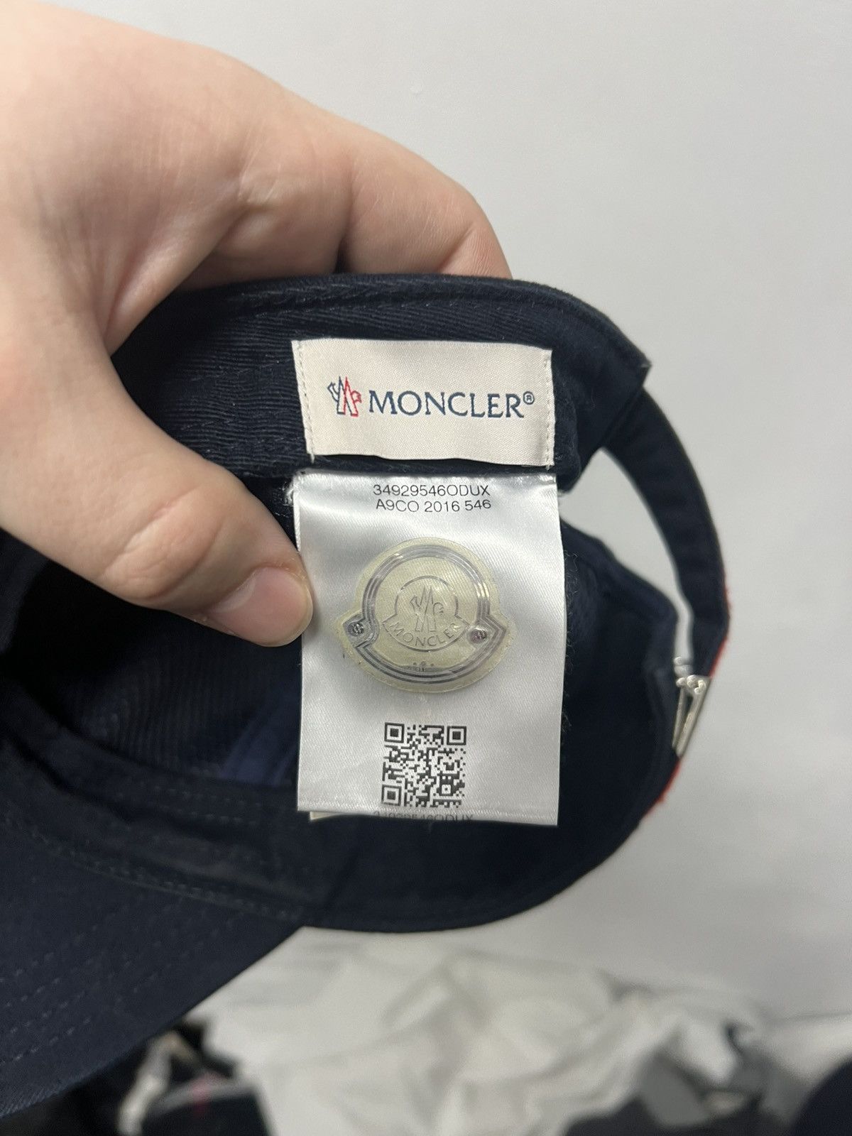 Moncler Men's Moncler Baseball Cap Hat Black Blue One Size Luxury Size ONE SIZE - 12 Thumbnail