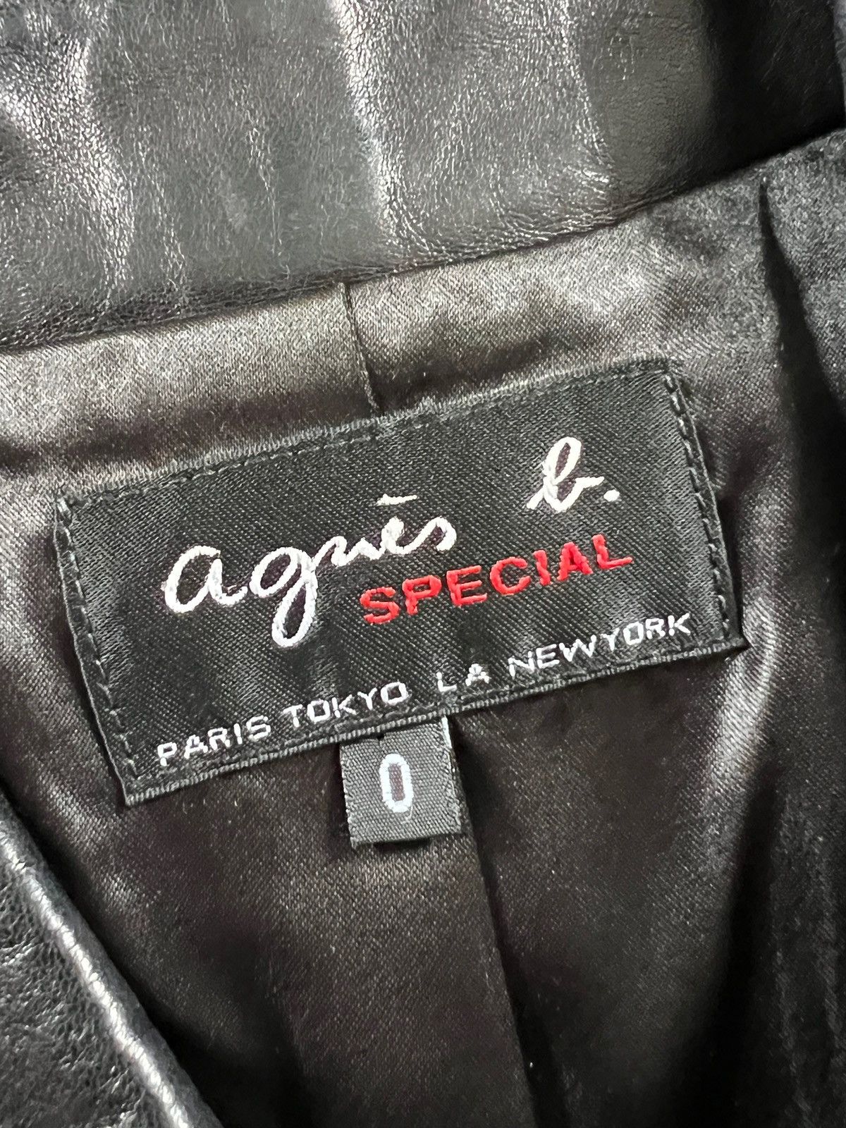 agnes b. Vintage Agnes B. Sheepskin Leather Riding Jacket Size S / US 4 / IT 40 - 10 Thumbnail