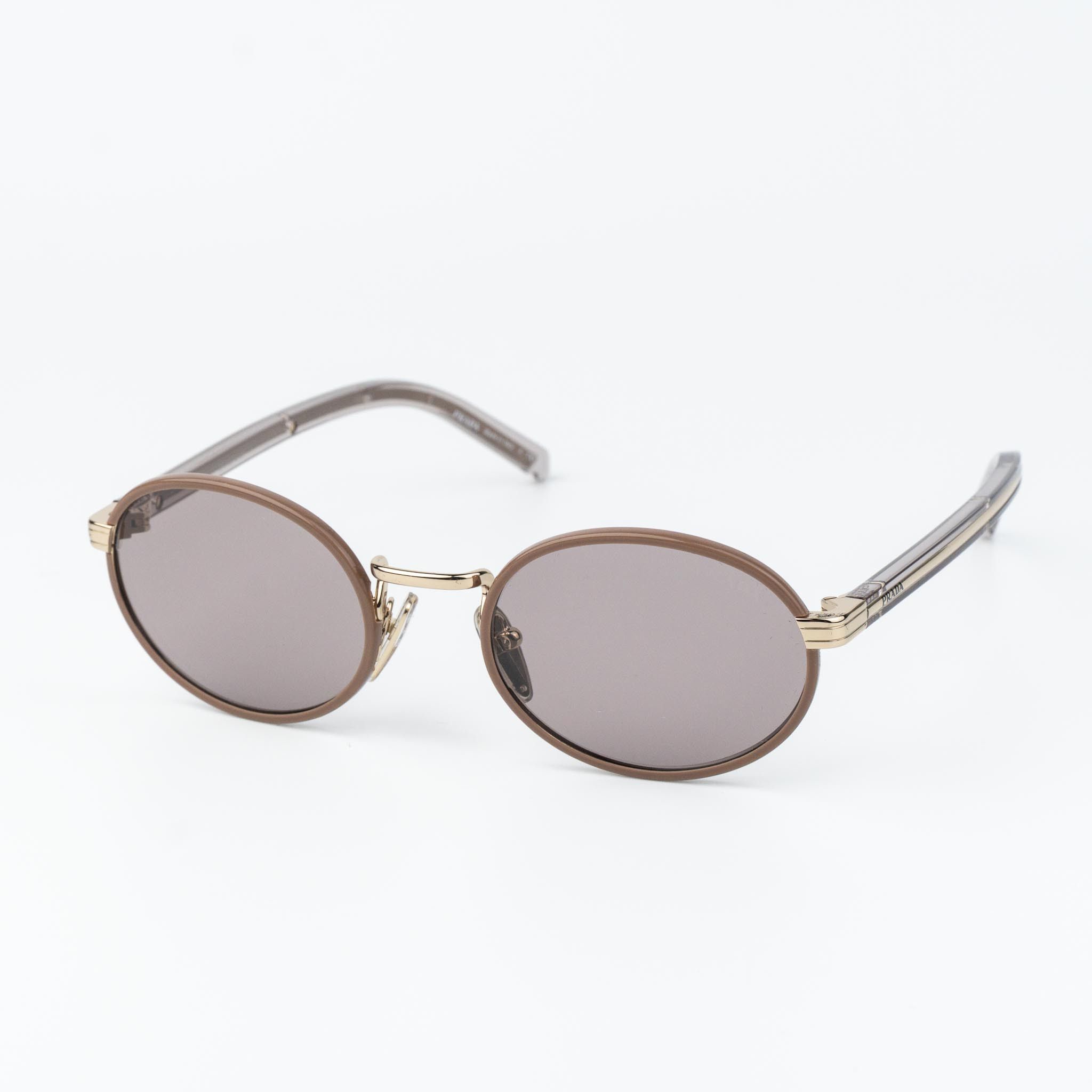 Prada Prada Women Sunglasses Oval PRB56S 24E20I NEW AUTHENTIC Size ONE SIZE - 3 Thumbnail