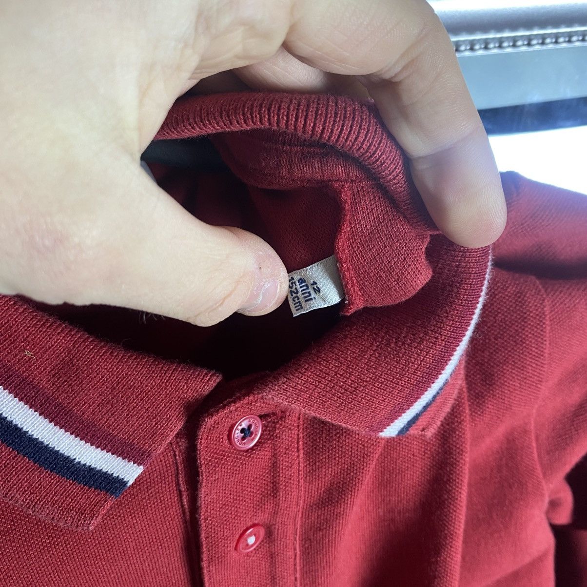 Moncler Moncler Long Sleeve Polo T-shirt Slim-Fit Size US XS / EU 42 / 0 - 5 Thumbnail