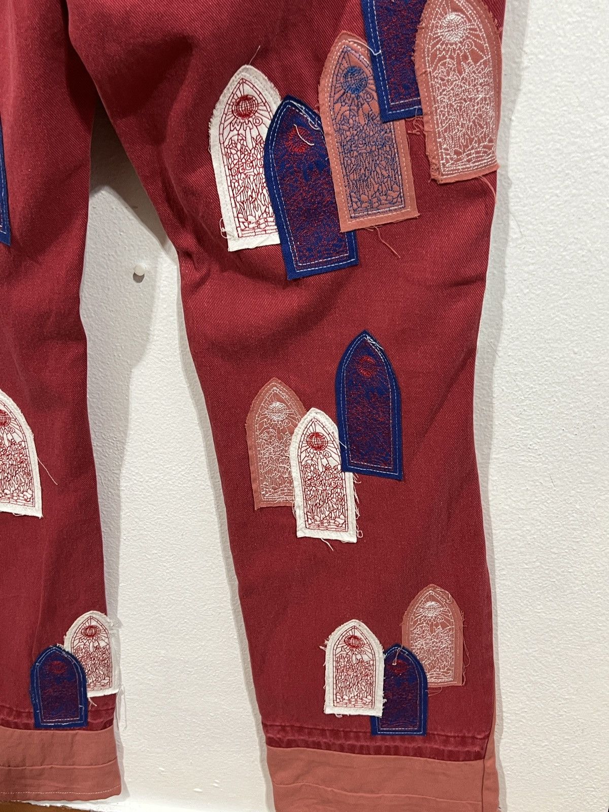 Who Decides War Who Decides War Patched Arch Carpenter Red Jeans Size US 32 / EU 48 - 9 Thumbnail