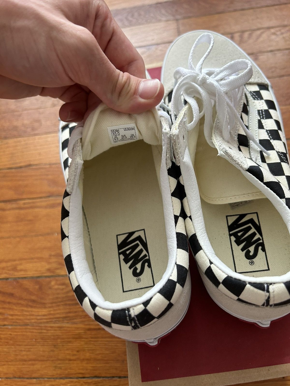 Vans Vans old school checkerboard cream Size US 10 / EU 43 - 6 Thumbnail