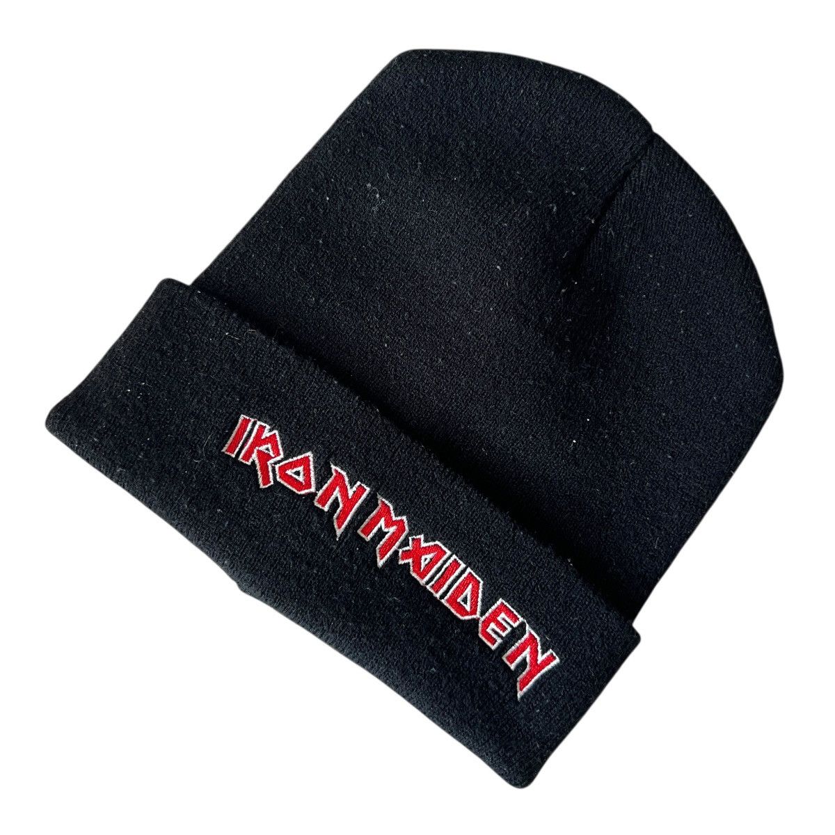 Other Vintage 90s IRON MAIDEN Band Logo Beanie Size ONE SIZE - 1 Thumbnail