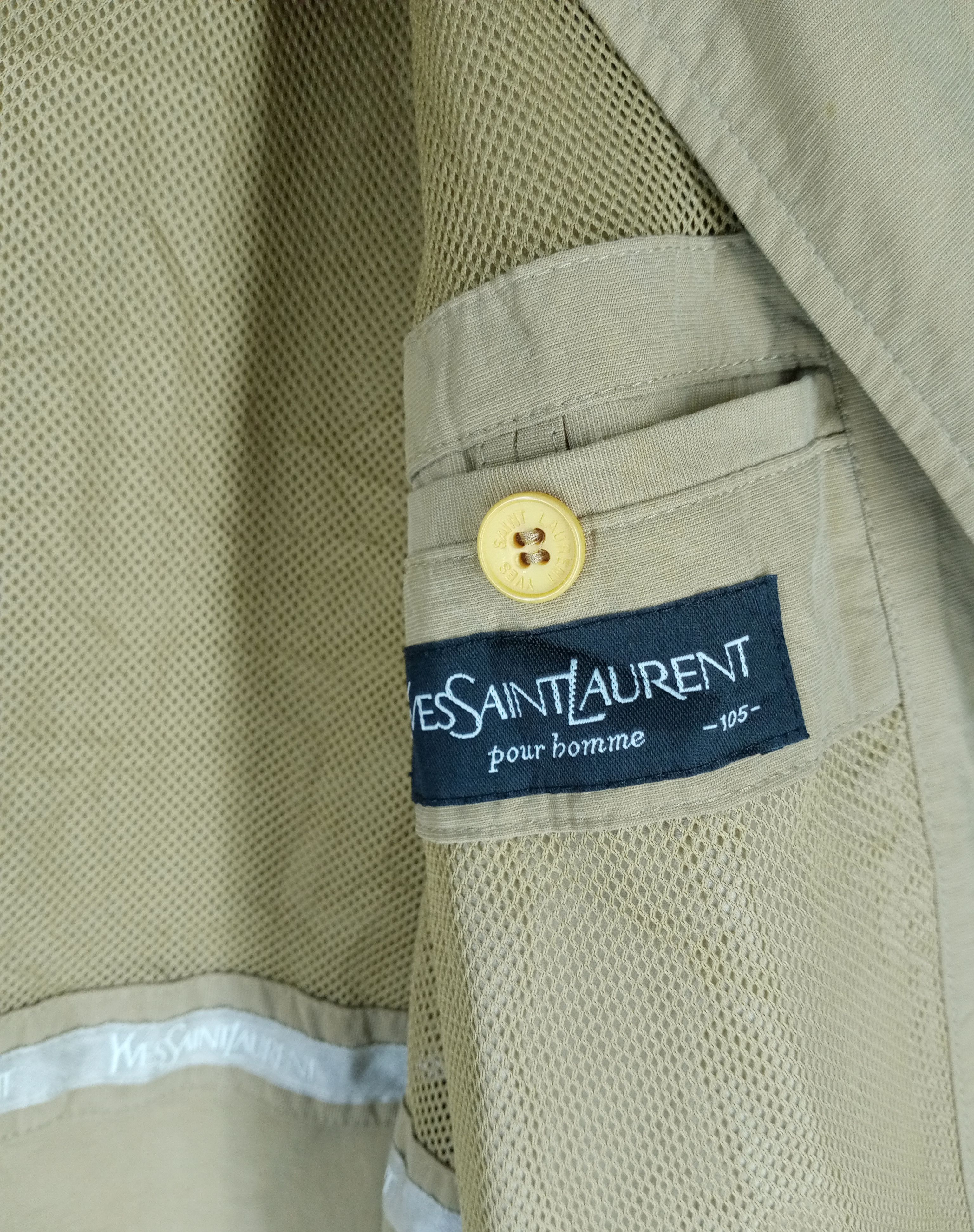 Yves Saint Laurent Rare Vintage Yves Saint Laurent Pour Homme Big Logo Jacket Size US L / EU 52-54 / 3 - 4 Thumbnail