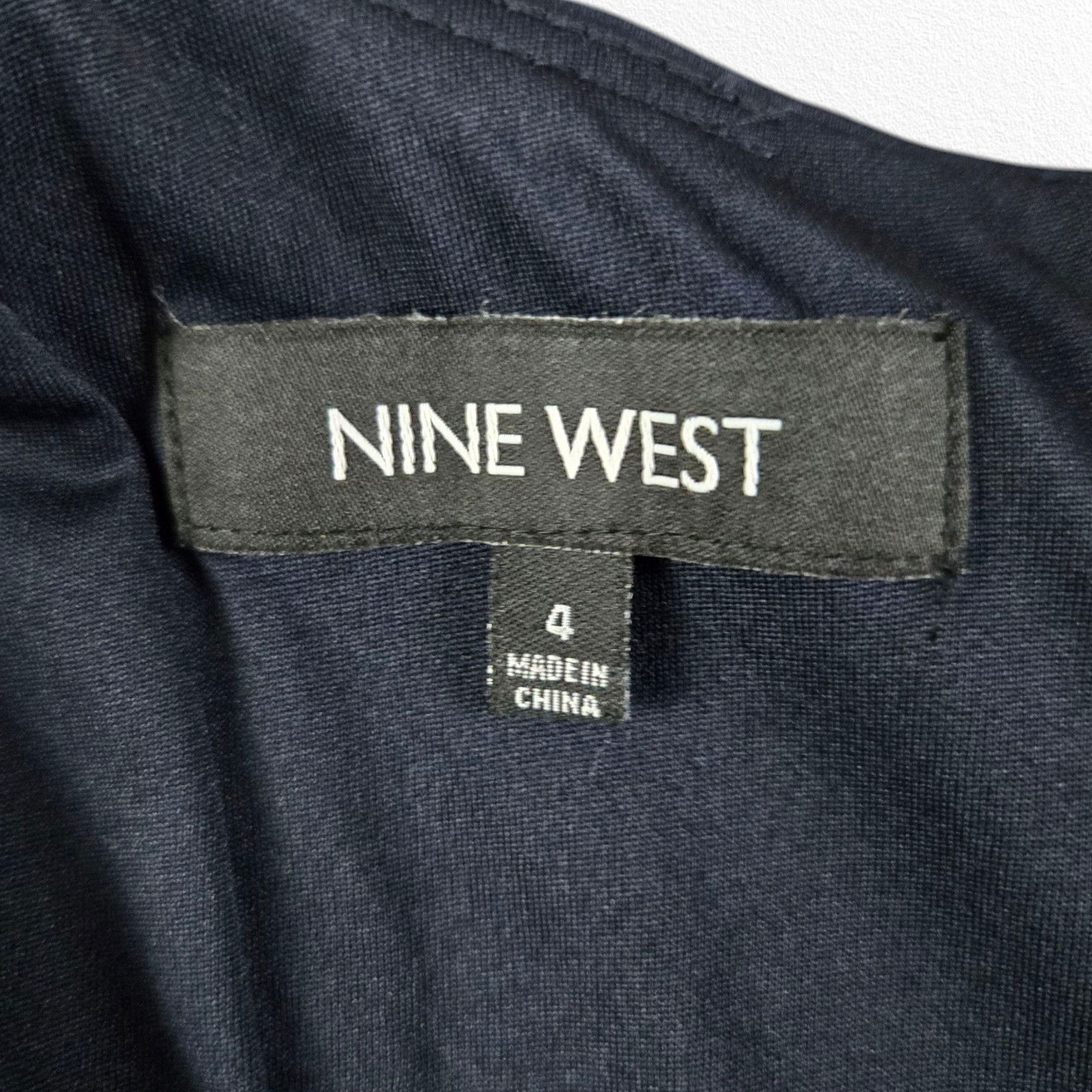 Nine West Nine West Navy Classic Fit and Flare Dress Size 4 Size S / US 4 / IT 40 - 8 Thumbnail