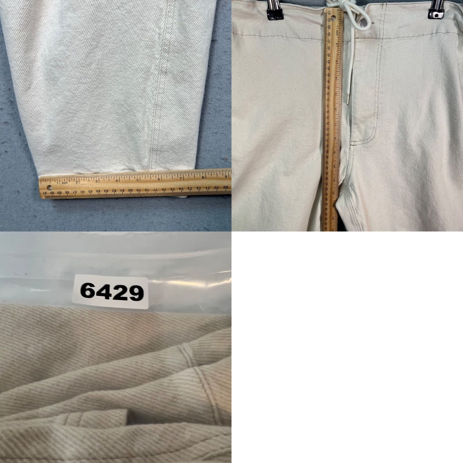 Bdg BDG Womens Size Large Beige Drawstring Cropped Barrel Leg Relaxed Fit Pants Size 36" / US 14 / IT 50 - 8 Thumbnail