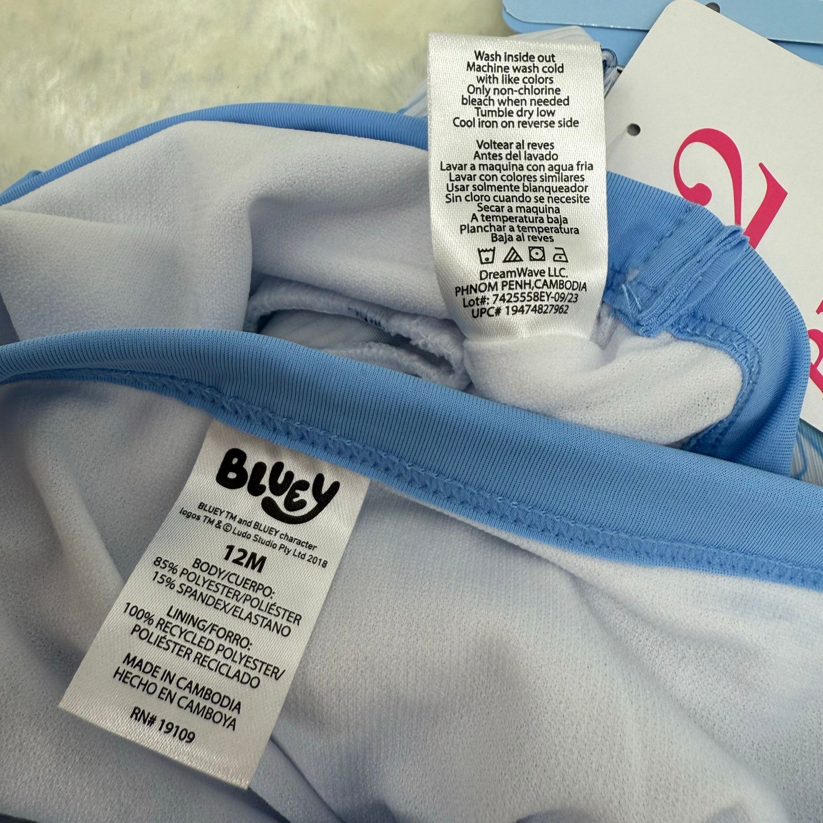 Other NWT Bluey Girls 2-Piece Toddler Long Sleeve Summer Swimsuit Size ONE SIZE - 6 Thumbnail