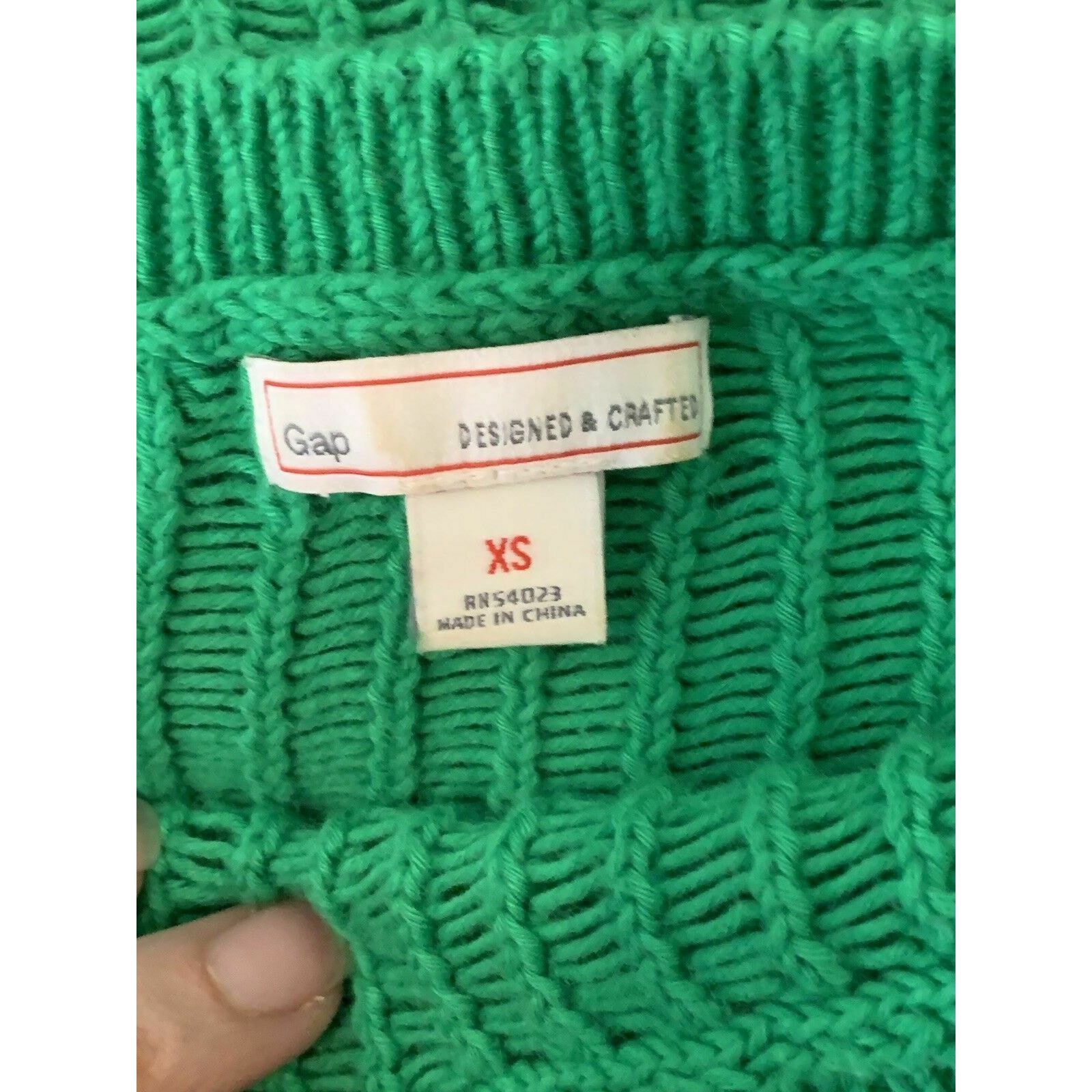 Gap Gap green 3/4 sleeve open knit sweater XS Size XS / US 0-2 / IT 36-38 - 3 Thumbnail