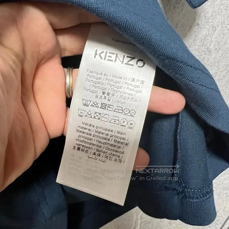 Kenzo Kenzo Navy Blue Cotton Logo T-Shirt for Men . Size US XL / EU 56 / 4 - 6 Thumbnail
