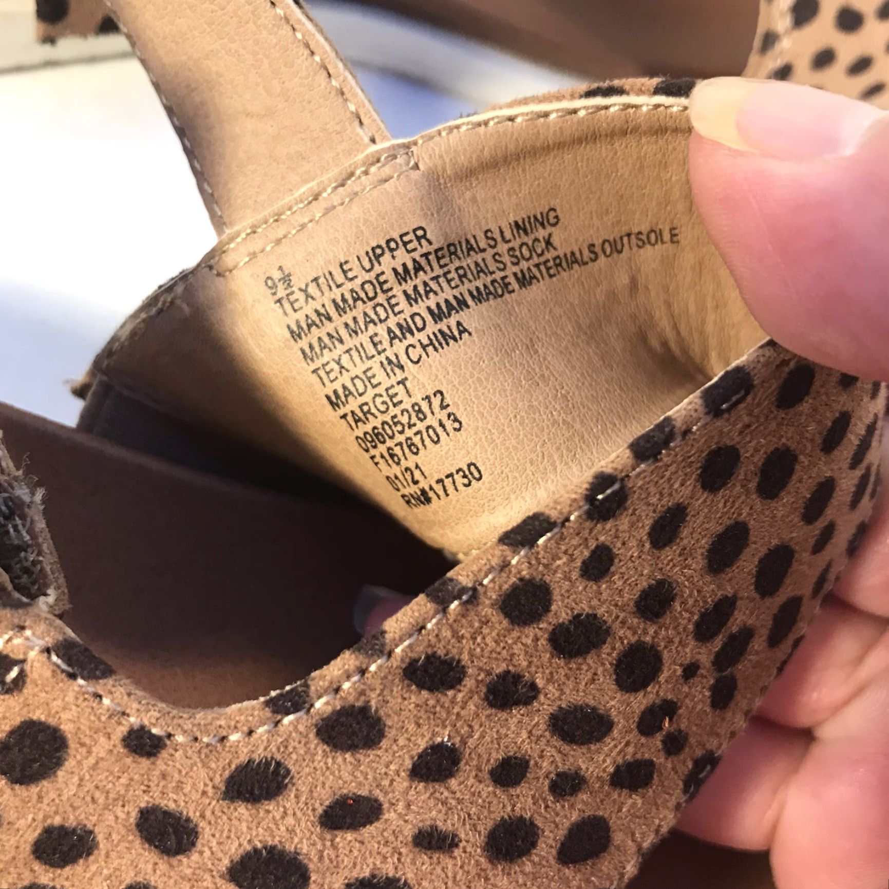 Vintage Universal Thread Animal Print Slide Sandals Womens Size 9.5 with Adjustable Strap Size US 9.5 / IT 39.5 - 5 Thumbnail