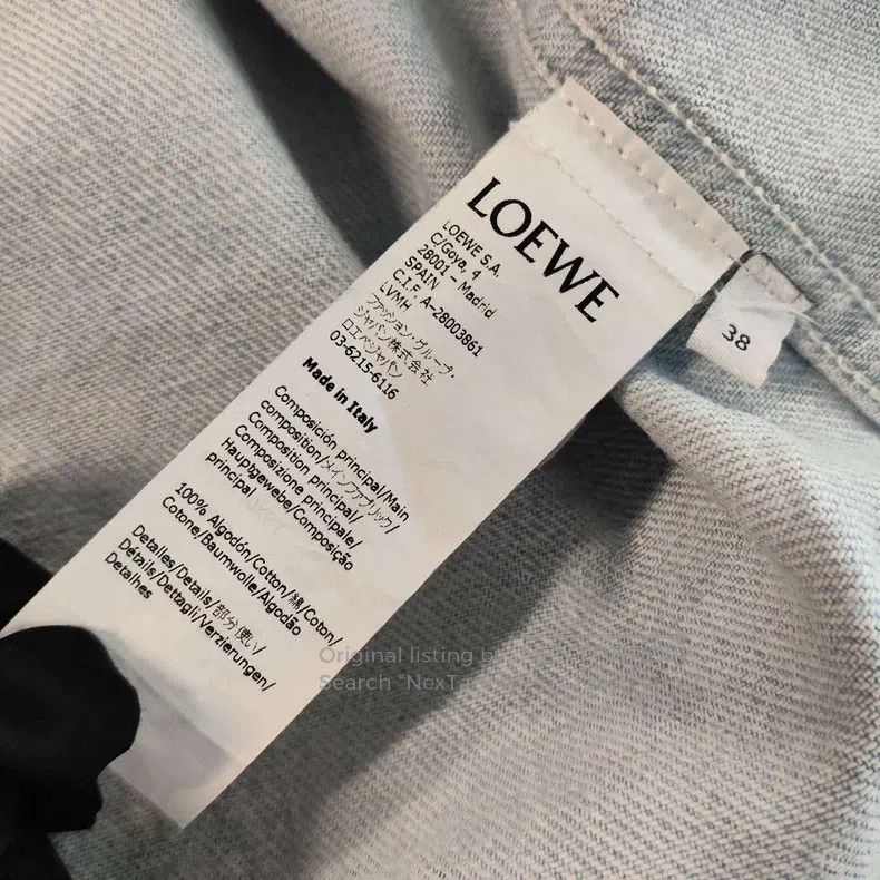 Loewe Loewe Denim Jacket Blue Size XS / US 0-2 / IT 36-38 - 6 Thumbnail