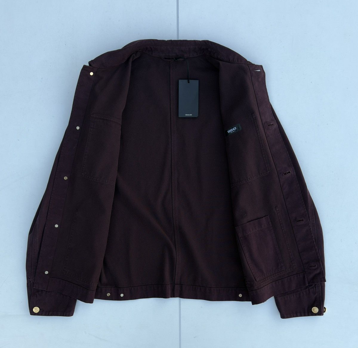 Versace Versace Overdyed Carpenter Jacket – Heavy Cotton Canvas Size US L / EU 52-54 / 3 - 3 Thumbnail