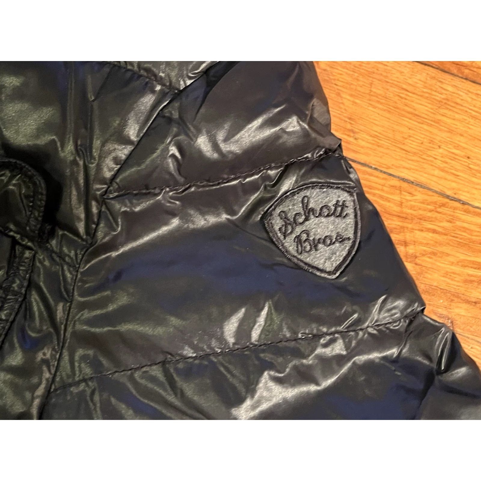 Schott VINTAGE SCHOTT Duck Down Puffer Jacket Women’s L Black Size L / US 10 / IT 46 - 5 Thumbnail