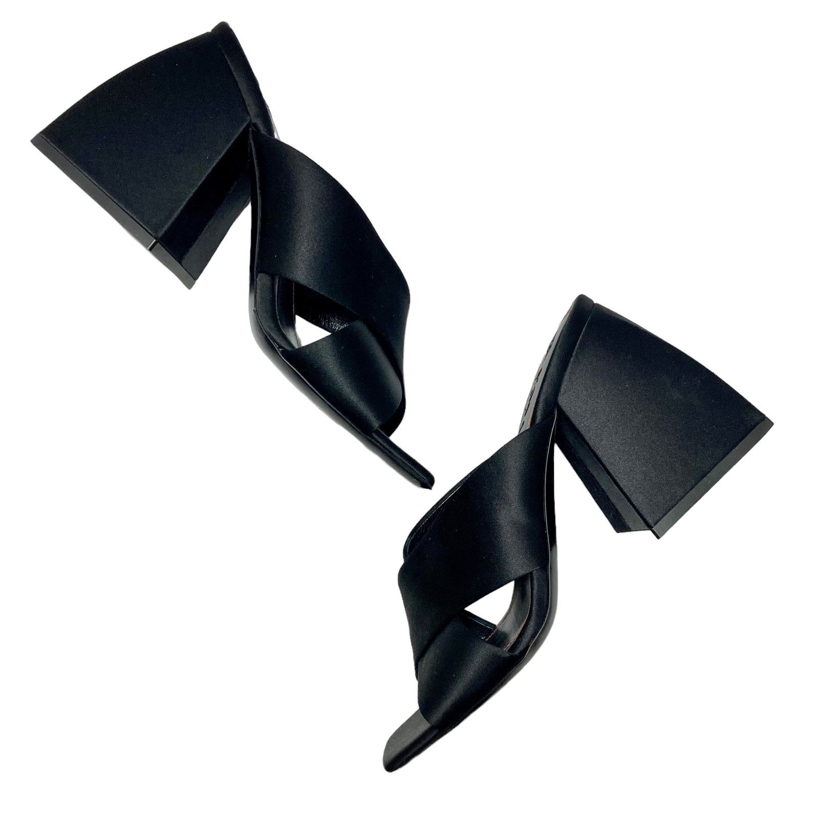 Nodaleto Nodaleto Bulla Banks Block Heel Sandals EU sz38 black satin Size US 8 / IT 38 - 4 Thumbnail