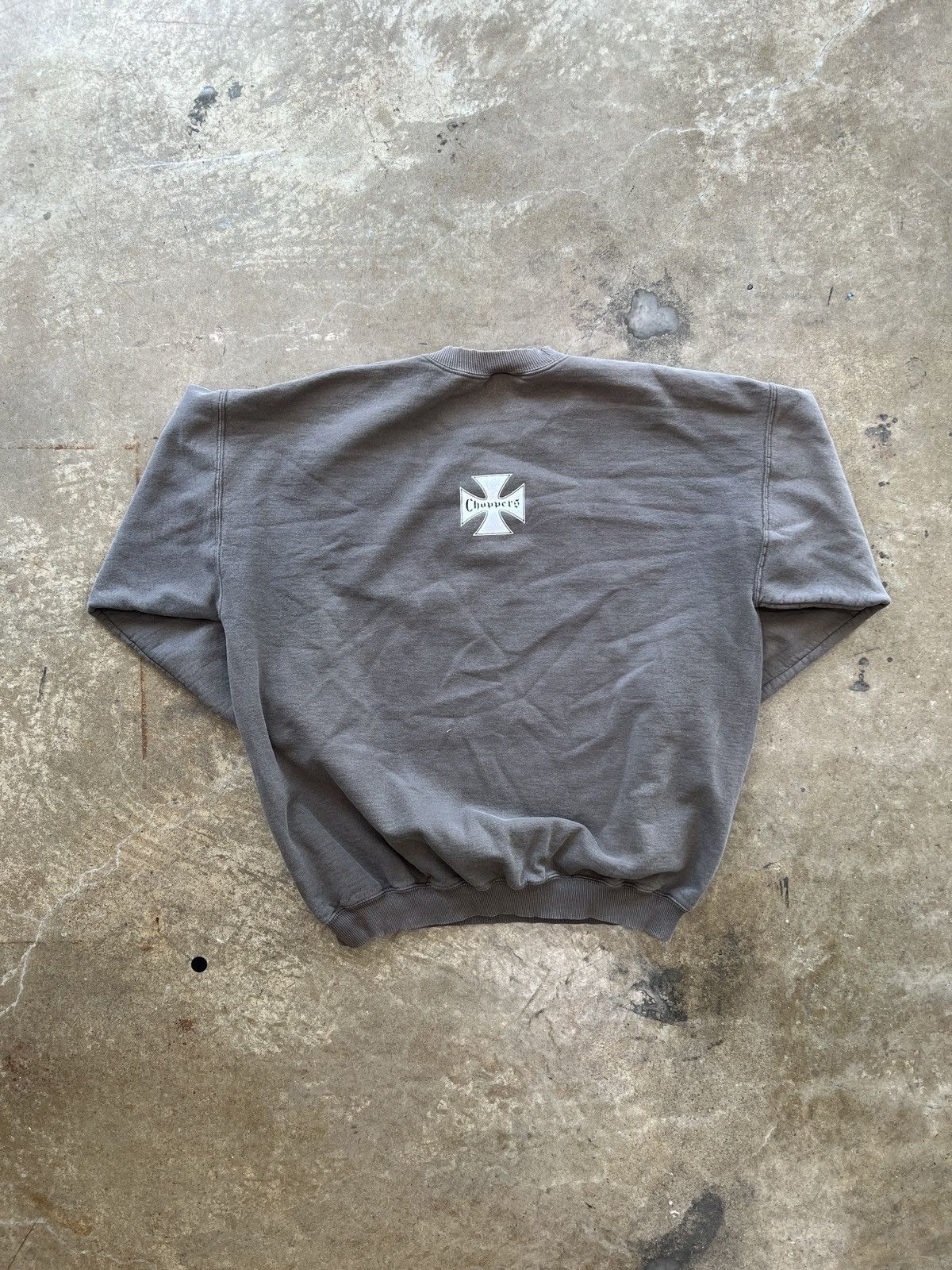West Coast Choppers Vintage 2000s Choppers Motorcycle Skull Cross Crewneck XL Size US XL / EU 56 / 4 - 5 Thumbnail