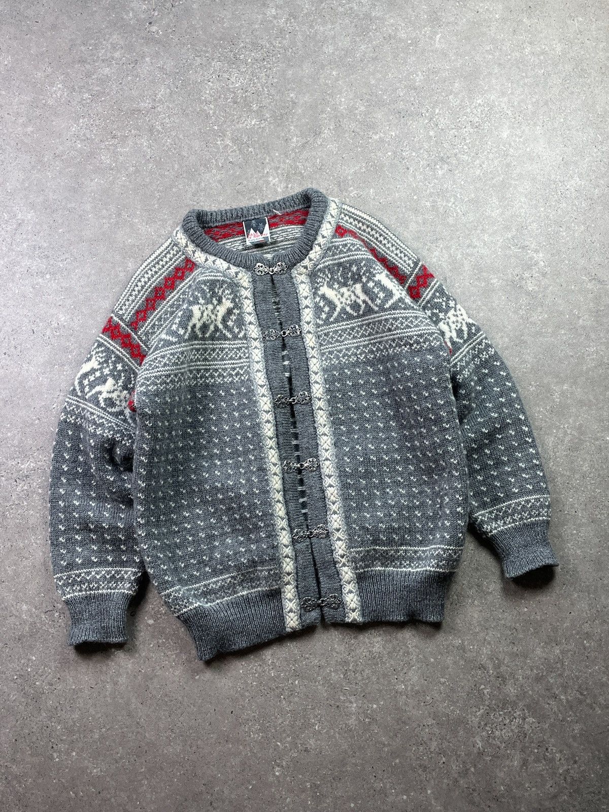 Dale Of Norway Vintage Dale Of Norway Cardigan Knitted Fair Isle Clasps Size US L / EU 52-54 / 3 - 1 Thumbnail