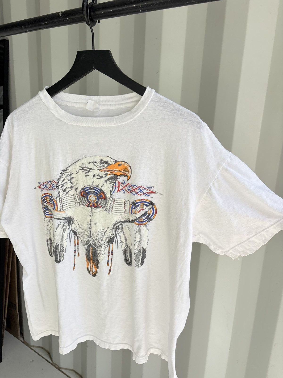 Vintage Vintage Biker Tribal Shirt Faded Distressed Grunge Band WCC Size US L / EU 52-54 / 3 - 2 Thumbnail