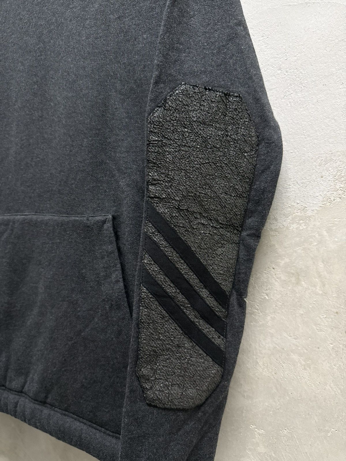 Yohji Yamamoto Archival Y-3 X Adidas Black Thrashed Hoodie Size US XS / EU 42 / 0 - 4 Thumbnail