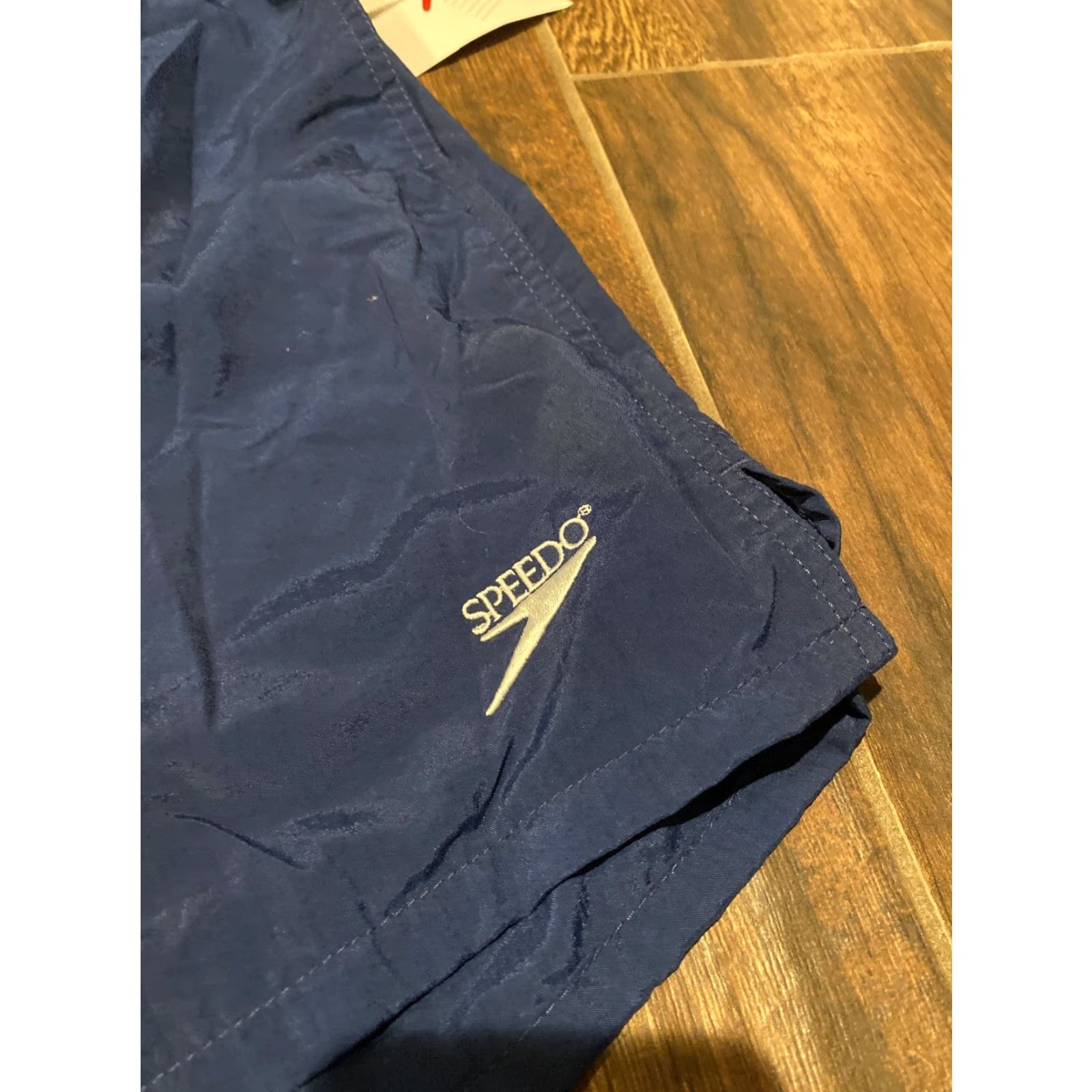 Speedo VINTAGE Speedo Mens XL Blue Swim Trunks Lifeguard Surf Nylon Trunks NWT Size US 36 / EU 52 - 2 Thumbnail