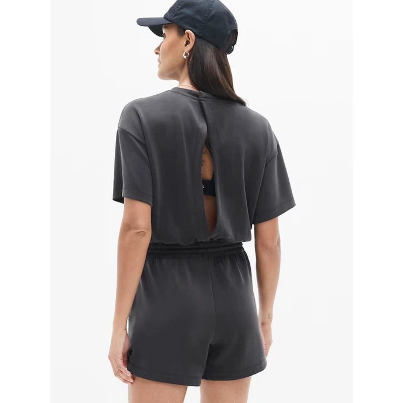Athleta Athleta Seasoft Romper Black XL NWT Athleisure Size XL / US 12-14 / IT 48-50 - 2 Thumbnail