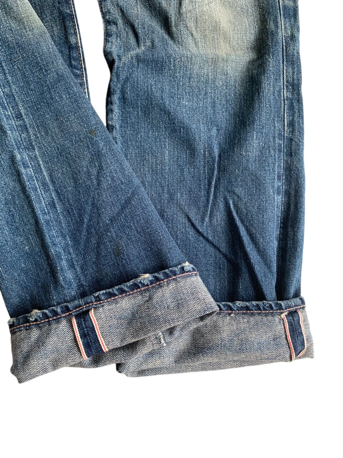 Le Grande Bleu (L.G.B.) GENUINE VINTAGE GOA JAPANESE SELVEDGE PUNK DISTRESSED DENIM☠️ Size US 30 / EU 46 - 12 Thumbnail