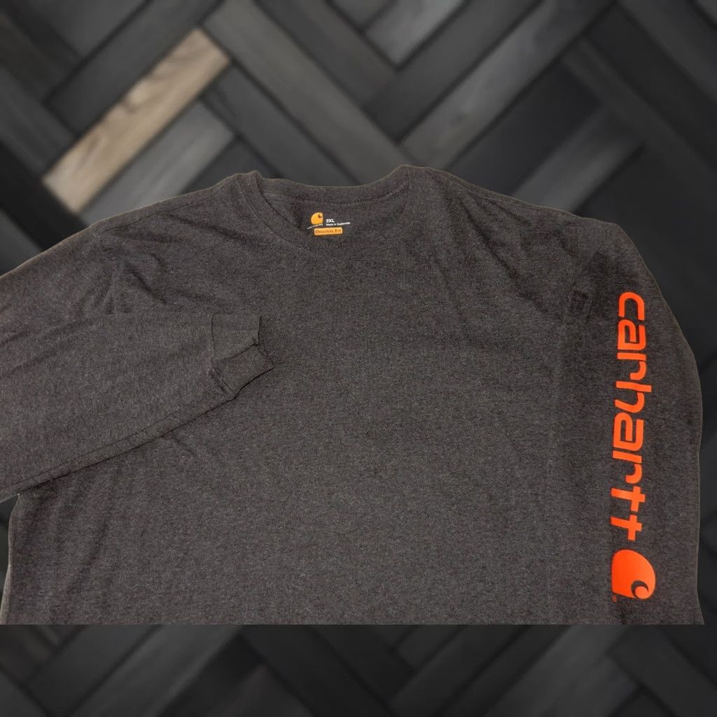 Carhartt Carhartt T Shirt Long Sleeve Men 2XL Gray Graphic Print Size US XXL / EU 58 / 5 - 1 Thumbnail