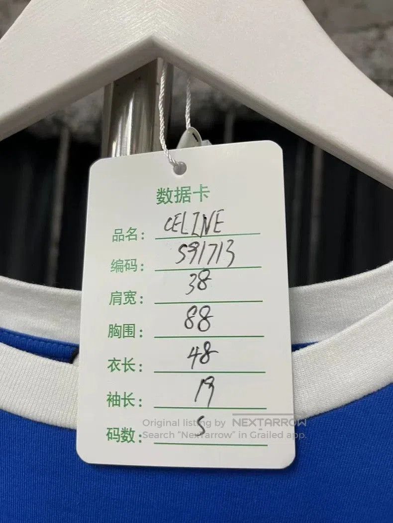 Celine Celine Logo Short Sleeve T. Size US S / EU 44-46 / 1 - 8 Thumbnail