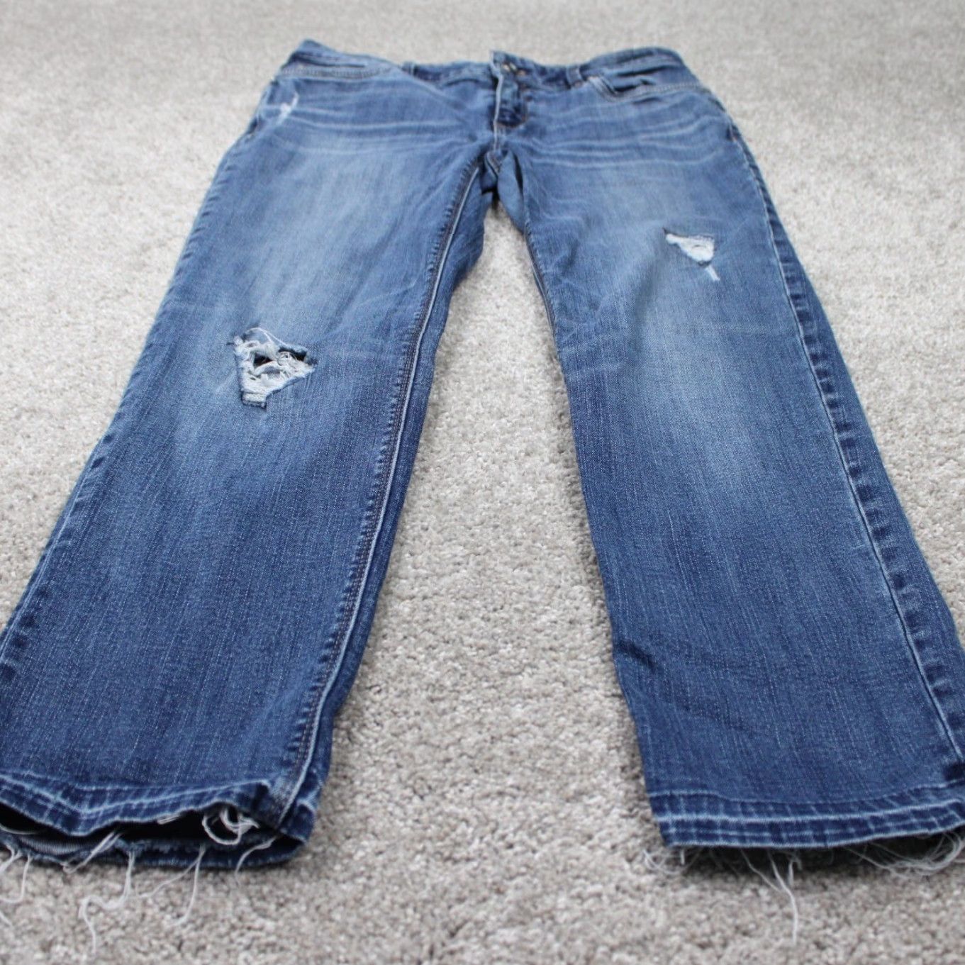 White House Black Market White House Black Market Jeans Womens 2 Blue Slim Crop 5-Pocket Denim 25" inseam Size 26" / US 2 / IT 38 - 2 Thumbnail