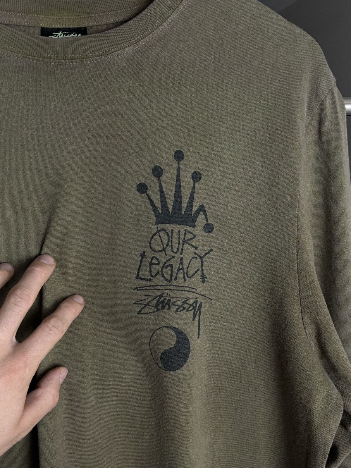 Our Legacy × Stussy Our Legacy x Stussy Crown Work Shop Long Sleeve T-shirt Size US M / EU 48-50 / 2 - 3 Thumbnail
