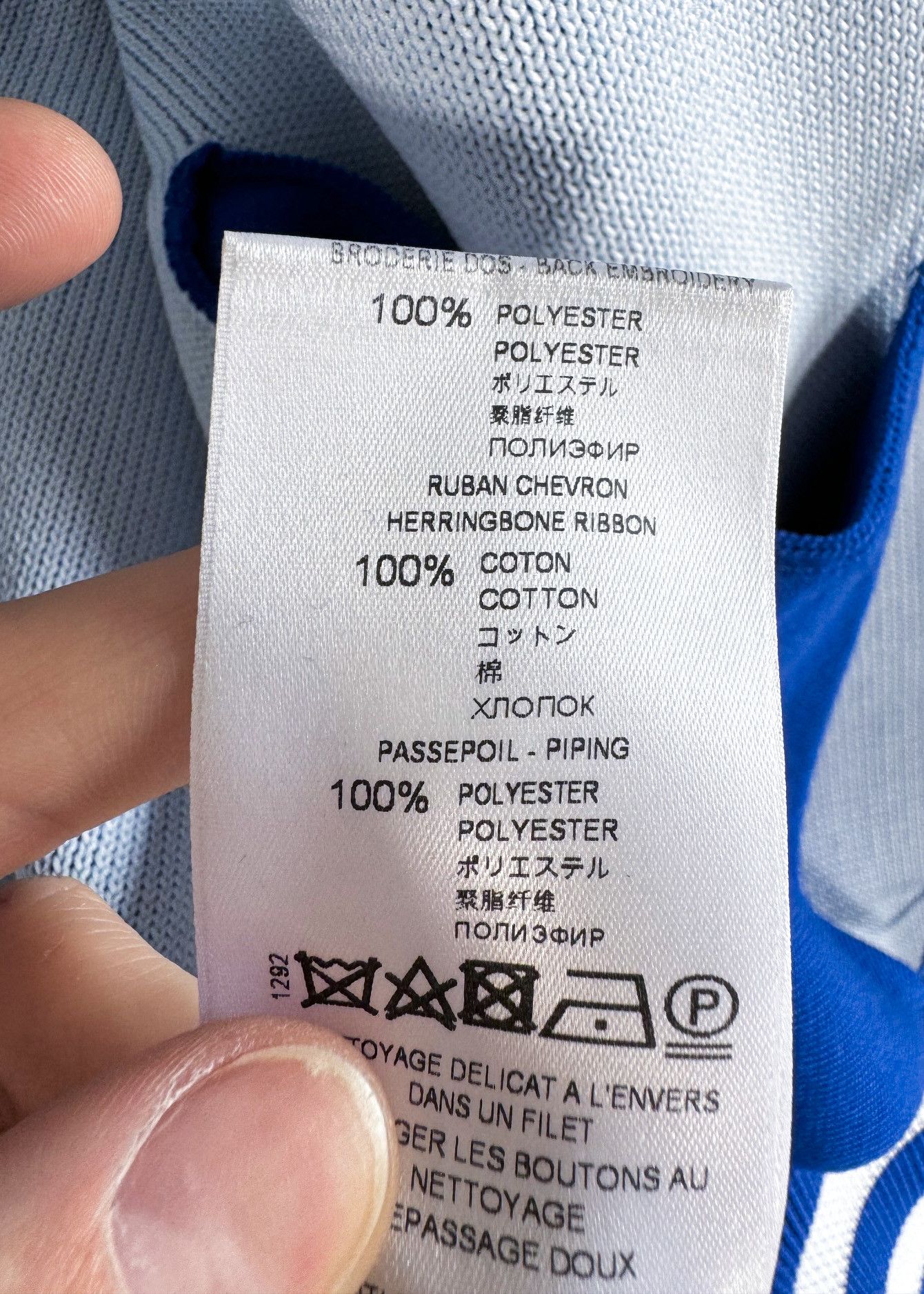 Givenchy Givenchy Cobalt Blue Logo Embroidered Knit Bomber Jacket Size S / US 4 / IT 40 - 8 Thumbnail
