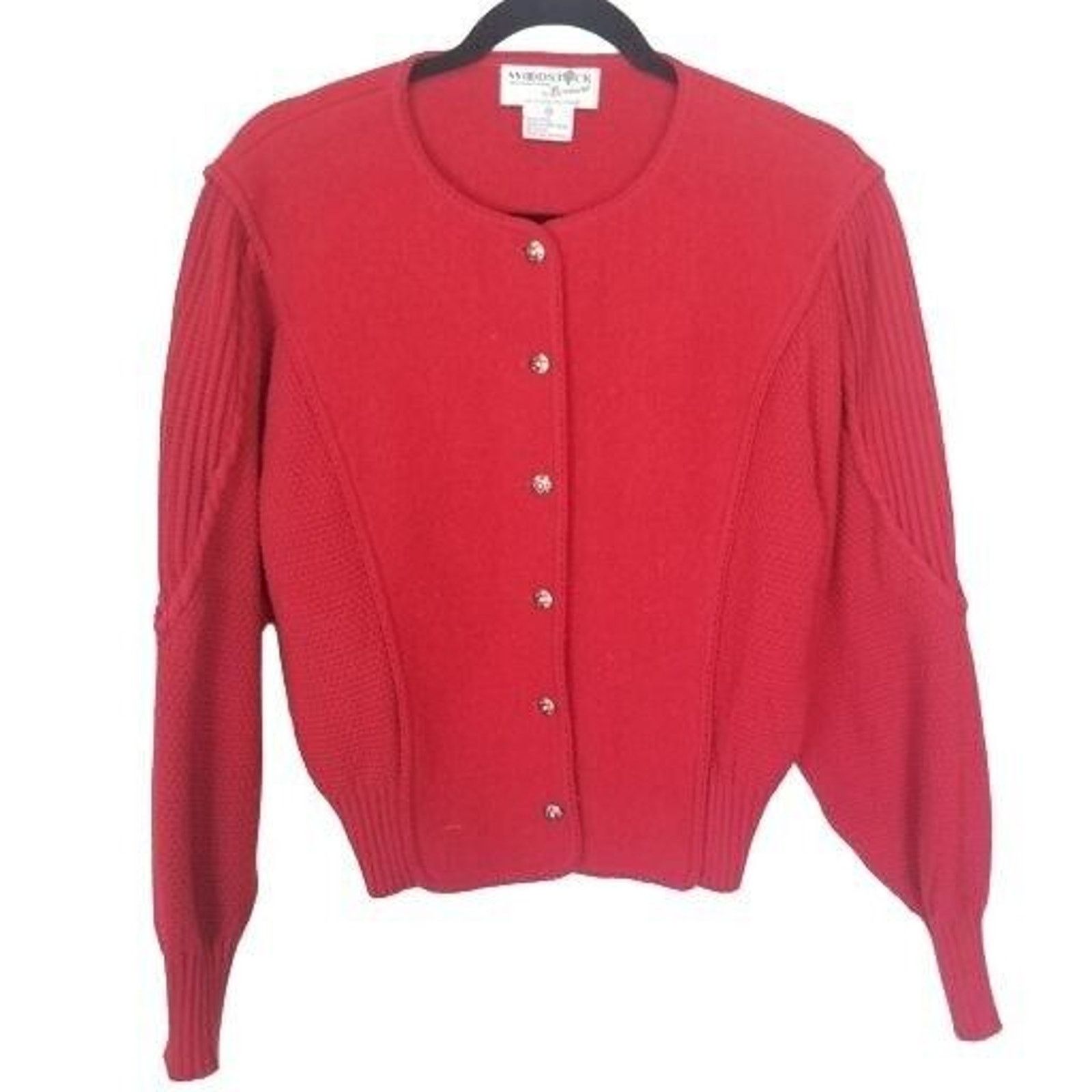 Vintage Vintage Woodstock by Bernard Sweater Womens Large Cardigan Size L / US 10 / IT 46 - 1 Thumbnail