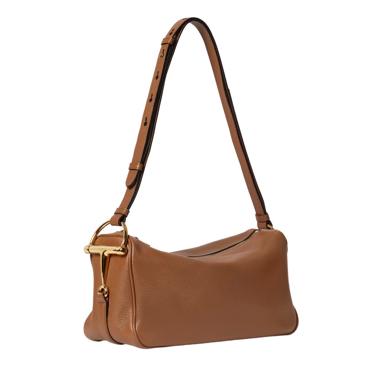 Gucci GUCCI Half Horsebit Medium $2900 Brown Leather Shoulder Bag Size ONE SIZE - 2 Thumbnail
