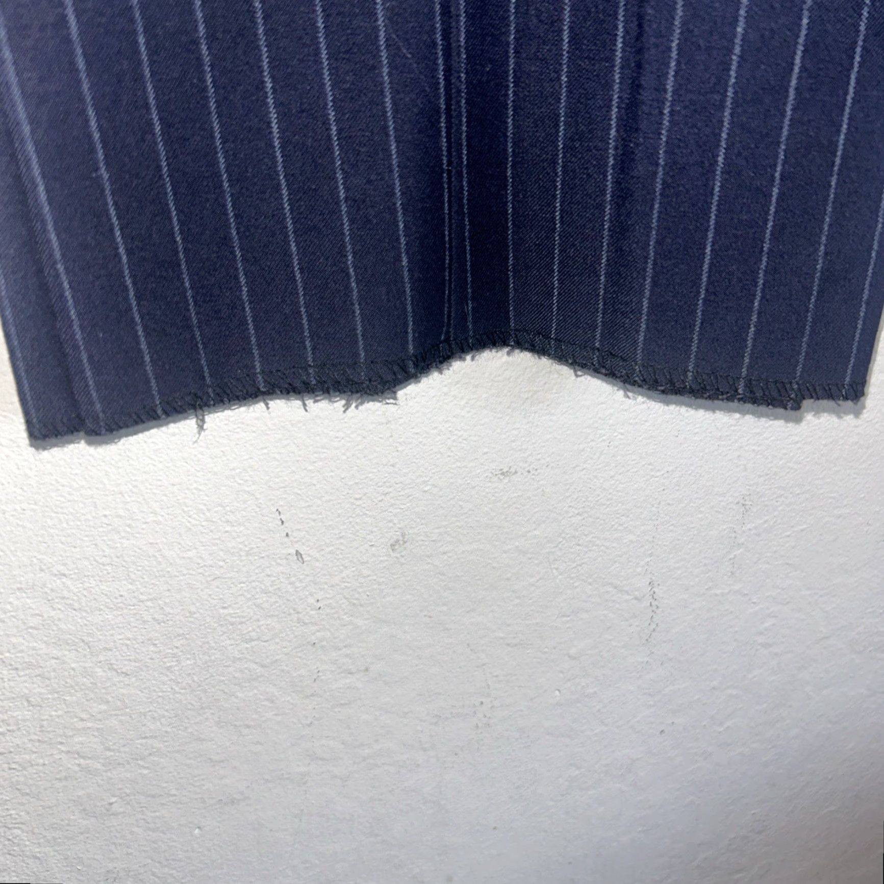 Apolis Linea sartoriale navy Pinstripe luxury suit wool US 40 Eur50 Made Italy Size 40R - 8 Thumbnail