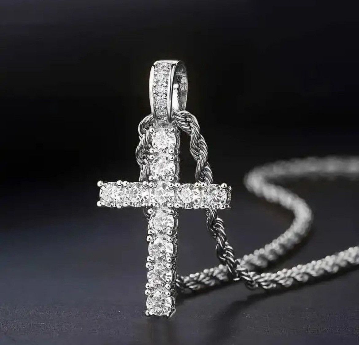 Jewelry × Other 60Cm Twisted Chain Cross Necklace Size ONE SIZE - 5 Thumbnail