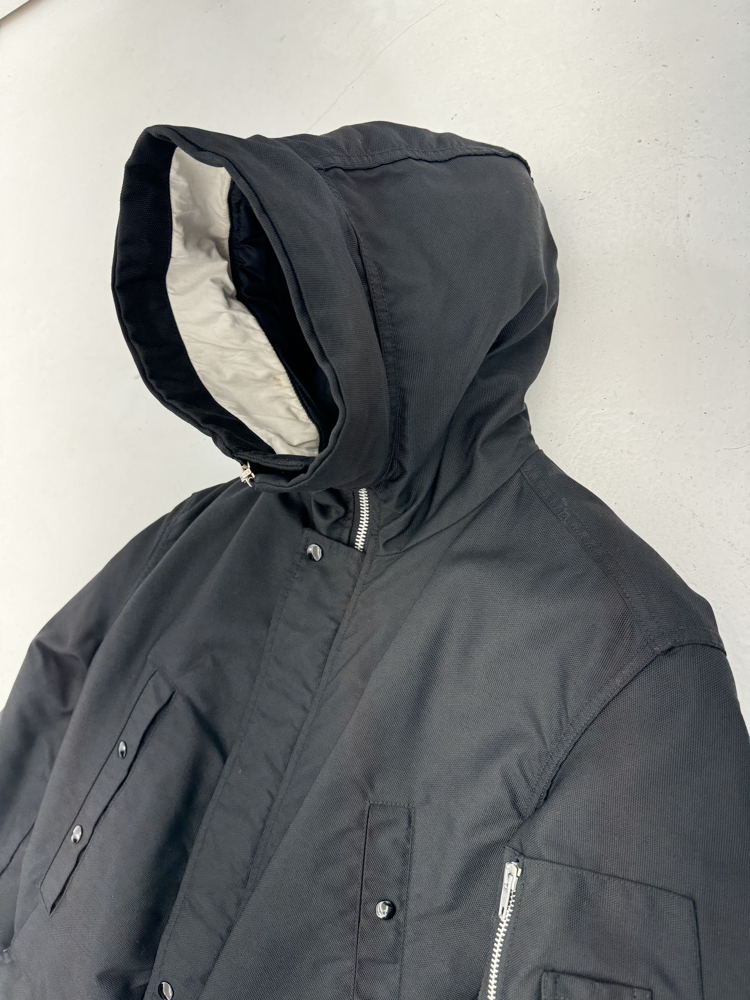 Helmut Lang 1997 N-3B stripe ballistic parka