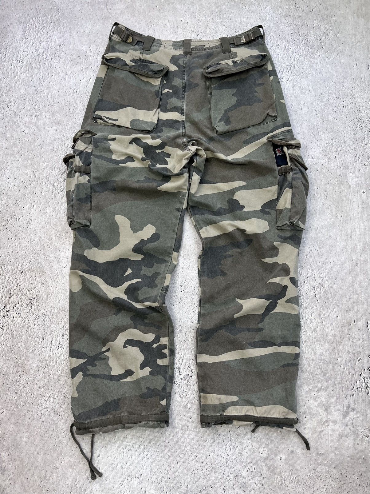 Hysteric Glamour × Junya Watanabe × Yohji Yamamoto VTG Rick Owens Raf Simons Balenci Stvle CAMO Jeans 90s Size US 32 / EU 48 - 15 Thumbnail