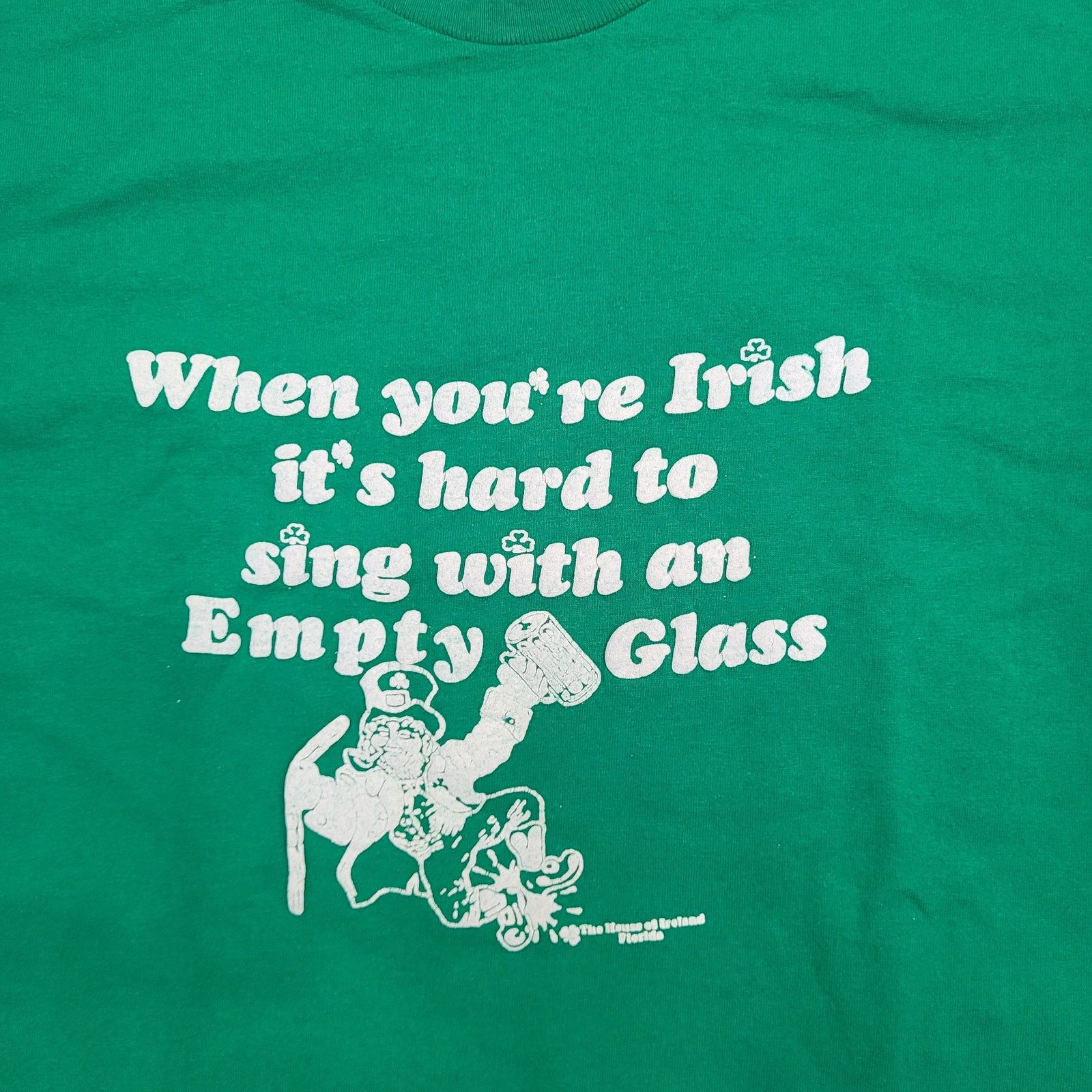 Hanes VTG 80s Irish St. Patrick's Day Funny T-Shirt M/L USA Made Size US L / EU 52-54 / 3 - 3 Thumbnail